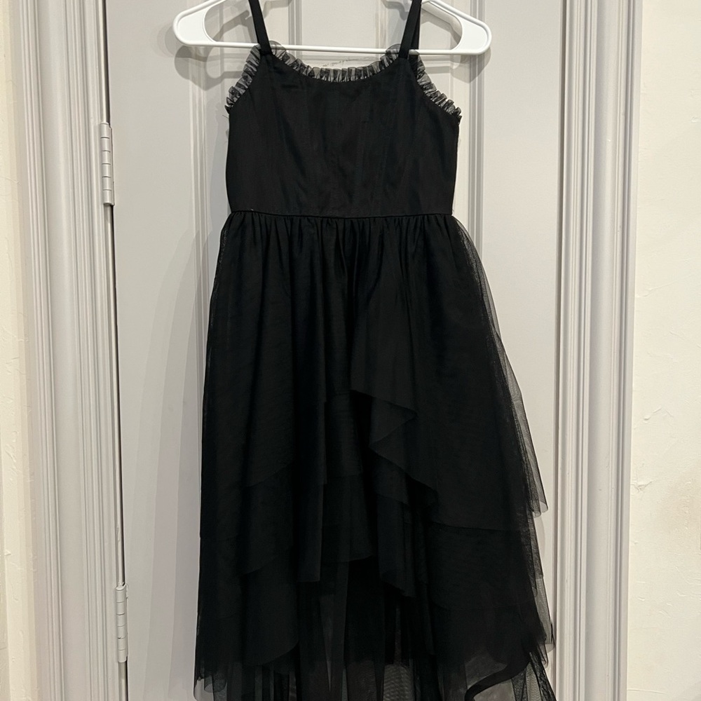 Rare Editions Black Ruffled Dress